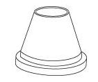 Medium Slice Cone for Pro Salad Shooter Parts for Salad Shooters