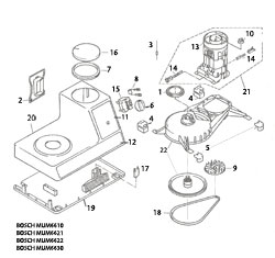 Bosch Universal Mixer Parts