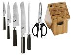 DM2005B - 7 Piece Asian Block Set W/ Bamboo Block $416.00 (34% Off) & FREE SHIPPING! 