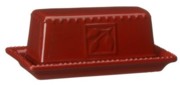 Sorrento Butter Dish in Red by Signature - $12.99